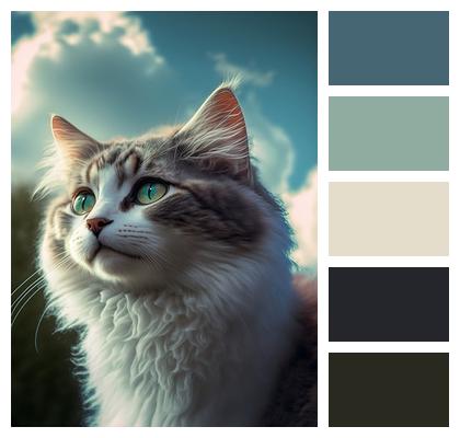 Ai Generated Cat Feline Image
